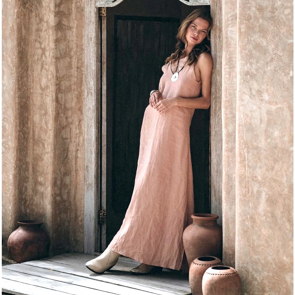 Linen Boho Long Dress